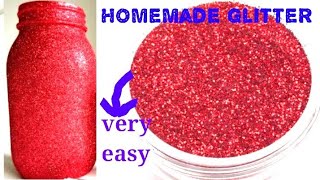 Diy glitterHow to make glitter at homecolored sand substitutediy glitter sandhomemade glitter [upl. by Ennasirk451]