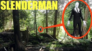 you wont believe what my drone caught on camera in the Slender Man forest we saw him [upl. by Nerreg]