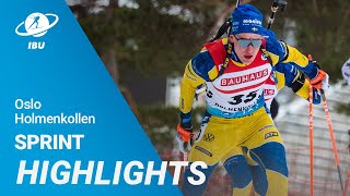 World Cup 2223 Oslo Holmenkollen Men Sprint Highlights [upl. by Abbe]