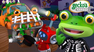 Monster Truck’s Spooky Costume 👻🎃  Geckos Garage 🚚  Cartoons For Kids  Toddler Fun Learning [upl. by Odicalp]