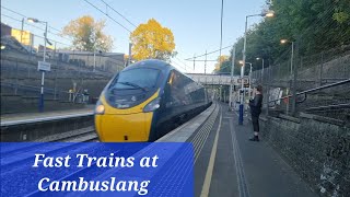 Fast Trains at Cambuslang with Nathanstrains [upl. by Kruger]