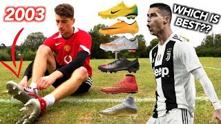 Testing ALL of Cristiano Ronaldos Football Boots 20032019 [upl. by Nylyaj161]