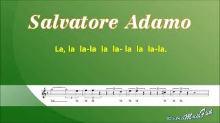 Salvatore Adamo  Tombe la neige  Karaoke [upl. by Reinold]