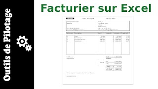 Automatiser vos factures sur Excel  modèle [upl. by Atiuqrahs]