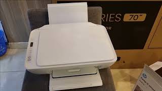 HP Deskjet 2710 wireless All in one printer unboxing and Setup [upl. by Naleek982]