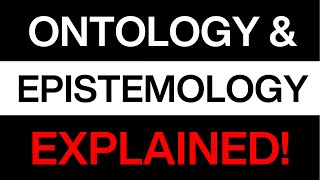 Ontology and epistemology in research  Theyre not as complex as they sound [upl. by Rodney]