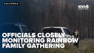 Forest Service monitoring Rainbow Family Gathering at Plumas National Forest [upl. by Schnur332]