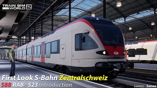 First Look SBahn Zentralschweiz  LuzernSursee amp SBB RABe 523 Introduction  Train Sim World 2 [upl. by Ociral945]