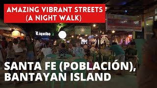 A Night Walk  Población Santa Fe Bantayan Island Cebu Philippines [upl. by Aprilette889]