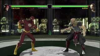 Mortal Kombat Vs DC Universe The Flash Vs Baraka [upl. by Winson]