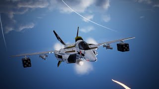 Ace Combat 7 Skies Unknown  Macross VF1 Valkyrie mod [upl. by Tiduj]