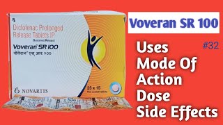 Voveran SR 100 Tablet  Uses  Side Effects  Dose voveransr100 diclofenac severepain [upl. by Inez]