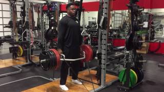 Trap Bar Deadlifts with Band Resistance NFL Training [upl. by Lawrenson155]