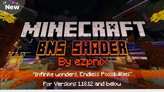 how to download BNS shader in Minecraft pocket edition and Java edition [upl. by Glovsky]