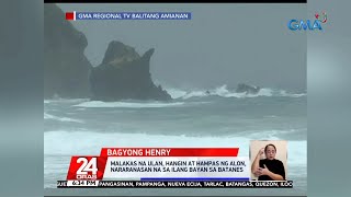 Malakas na ulan hangin at hampas ng alon nararanasan na sa ilang bayan sa Batanes  24 Oras [upl. by Undine587]