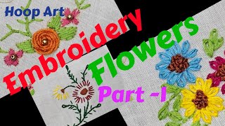 Hoop Art Class 👉2 EmbroideryFlowers Part 1 [upl. by Magree]