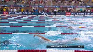 Men’s 200m Free B Final  2018 TYR Pro Swim Series  Columbus [upl. by Araas359]