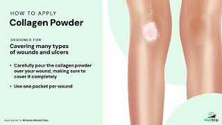 At Home Wound Care – Knee Wound with Collagen Powder [upl. by Heloise2]