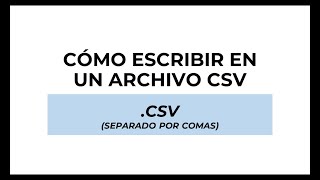 escribir en archivos CSV en java [upl. by Adlecirg434]