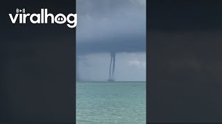 Twin Waterspouts Form in Palm Beach Florida  ViralHog [upl. by Ressler]