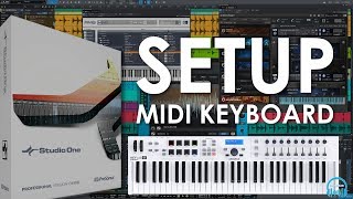 Studio One  Setup MIDI Keyboard Use Keys Faders Knobs Buttons and Transport [upl. by Netneuq]