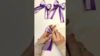 How to Tie a Bow with 2 Ribbons  DIY ribbon bow  Masna od satenske trake bow ribbonbow diy [upl. by Emmons]