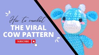 quotCrochet Cow Plushie Tutorial A Moovelous DIY Project reupload of the part 3 [upl. by Letreece331]