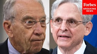 JUST IN Grassley Confronts Garland About Polarizing School Board Memo [upl. by Tremann]