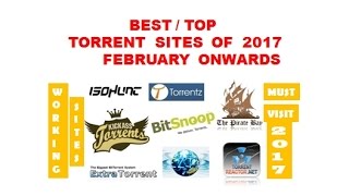 Top 22  Working Torrent Sites of 2017  Preview  Best torrent websites 2017 [upl. by Velvet]