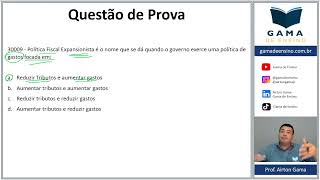 QUESTÃO 30009  POLÍTICA FISCAL CPA20 CEA AI ANCORD [upl. by Bowler16]