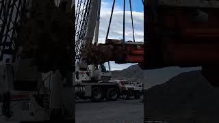 Unloading 3rd Sandvik Roadheader Cutter Head and Boom [upl. by Mcconaghy874]