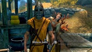 Nazeems death and guards rare hidden dialogue Skyrim Special Edition [upl. by Sheba]