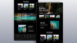 Responsive Travel Website Design Using HTML CSS amp JavaScript [upl. by Frye253]