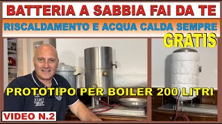 PROTOTIPO BATTERIA A SABBIA fotovoltaico faidate [upl. by Melly]