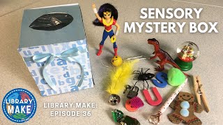 DIY Literacy Sensory Mystery Box LIBRARY MAKE [upl. by Gibun568]