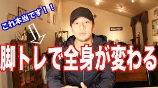 【筋トレ】脚トレ本気ですると他の筋肉も大きくなる！？ [upl. by Llebiram355]