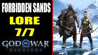 The Forbidden Sands Lore Locations  God of War Ragnarök [upl. by Amadeo]