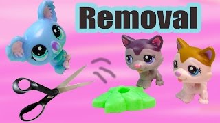 LPS DIY Removing Littlest Pet Shop Mcdonaldss Happy Meal Toys From Stands Tutorial [upl. by Nnylg]