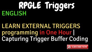 IBM i AS400 Tutorial iSeries System i  EXTERNAL TRIGGERS programming in One Hour Trigger Buffer [upl. by Nostrebor]