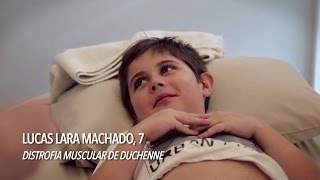 Lucas Distrofia Muscular de Duchenne  Relato tratamento com célulastronco [upl. by Jany]