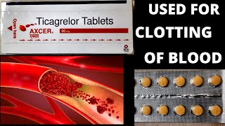 axcer 90 mg tablet use in Hindi how to use ticagrelor tablet axcer side effects use in heart disease [upl. by Yelats]