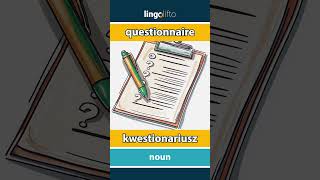 🇬🇧🇵🇱 questionnaire  kwestionariusz  learn English  Uczmy się angielskiego [upl. by Asir]