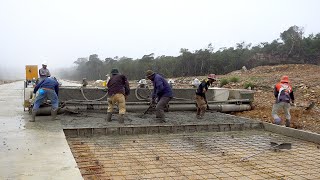 Incredible Modern Concrete Road Construction with Paving Machines  Amazing Modern Construction Work [upl. by Polloch196]