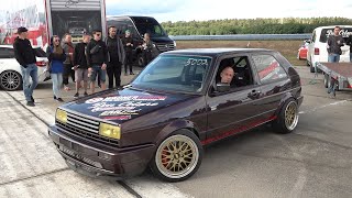 Tuner Cars DRAG RACING 1400HP Golf 2 R33 1088HP Audi RS4 Limo B5 850HP TT RS 1800HP 997 ES1XXX [upl. by Butterfield]