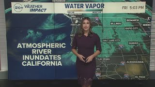 Atmospheric River Latest  Tracking heavy rain in Northern California [upl. by Acireed]