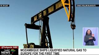 Mozambique ships liquefied natural gas to Europe for the first time [upl. by Memory444]