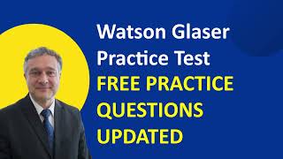 Watson Glaser Practice Test Free Practice Questions [upl. by Ahse]