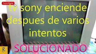 🤖 TV SONY TARDA PARA ENCENDER enciende despues de varios intentos  solución  🤖🍎🍡 [upl. by Ailene553]