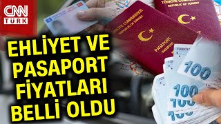 Bakanlık Açıkladı İşte Yeni Kimlik Pasaport Ehliyet Fiyatları Haber [upl. by Dranyer316]