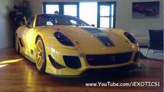 Yellow Ferrari 599XX Evo [upl. by Pearman]